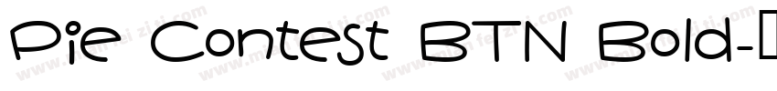 Pie Contest BTN Bold字体转换
